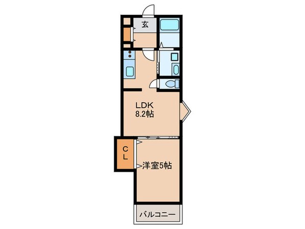 クリエオーレ錦町の物件間取画像